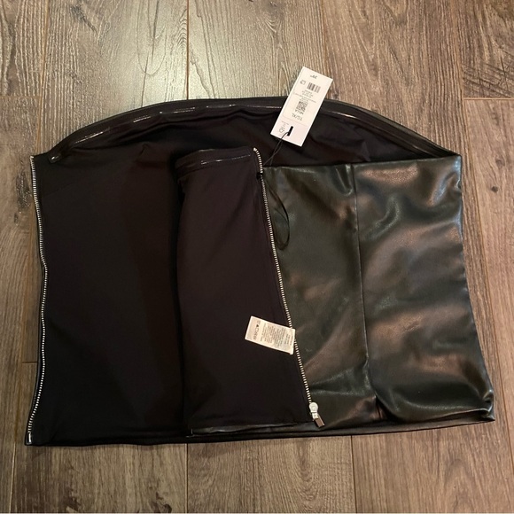 NWT Dynamite strapless top tube top faux leather women’s XL strapless tank top - Picture 3 of 8